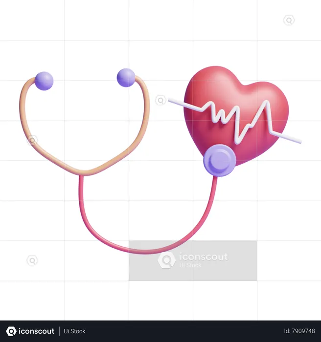 Heart Checkup  3D Icon