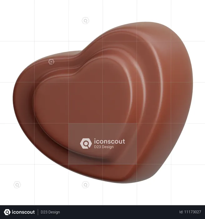 Heart Chocolate  3D Icon