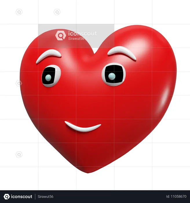 Heart Emoji  3D Illustration