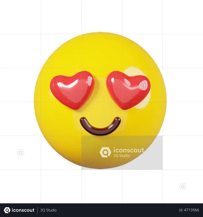 Heart Eyes Emoji Emoji 3D Emoji