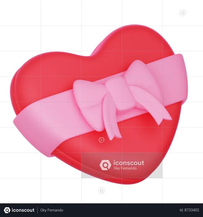 Heart Gift  3D Icon