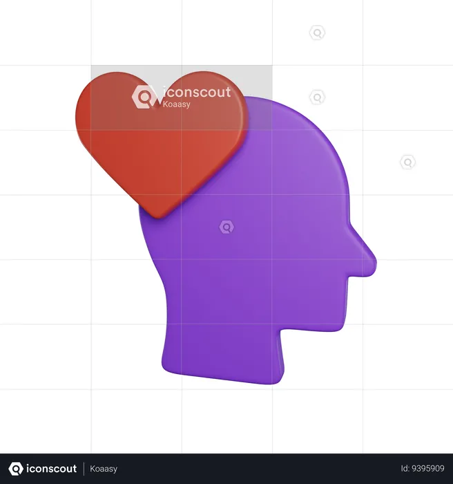 Heart & Head  3D Icon