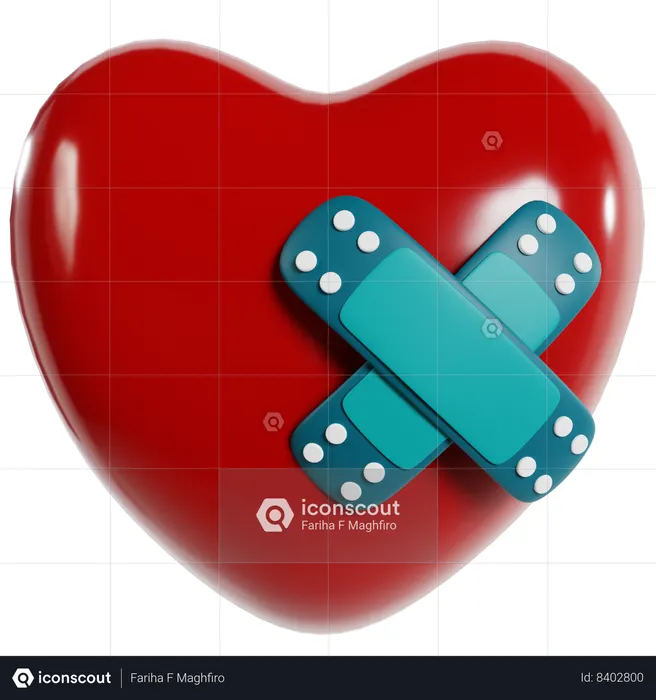 Heart Health And Medical Care  3D Icon