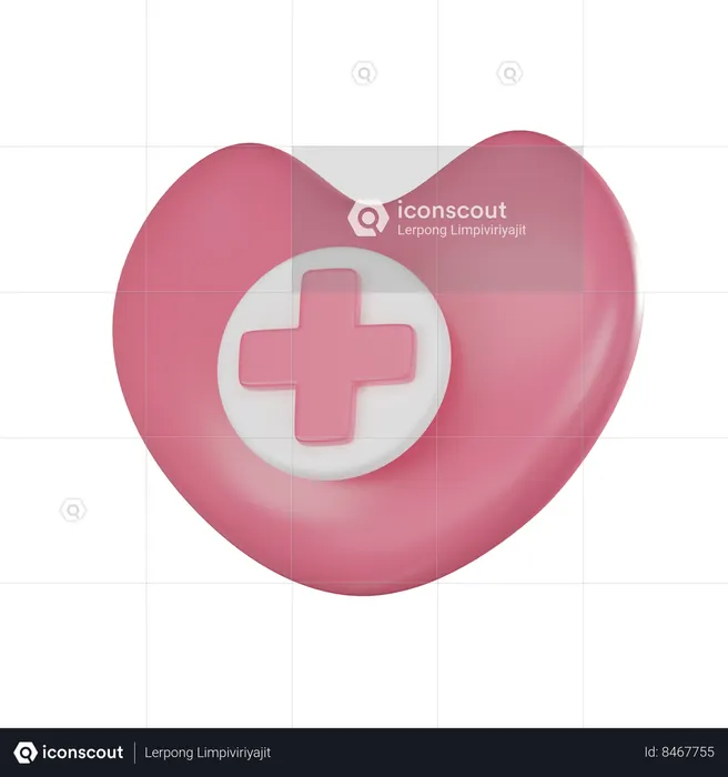 Heart Hospital  3D Icon