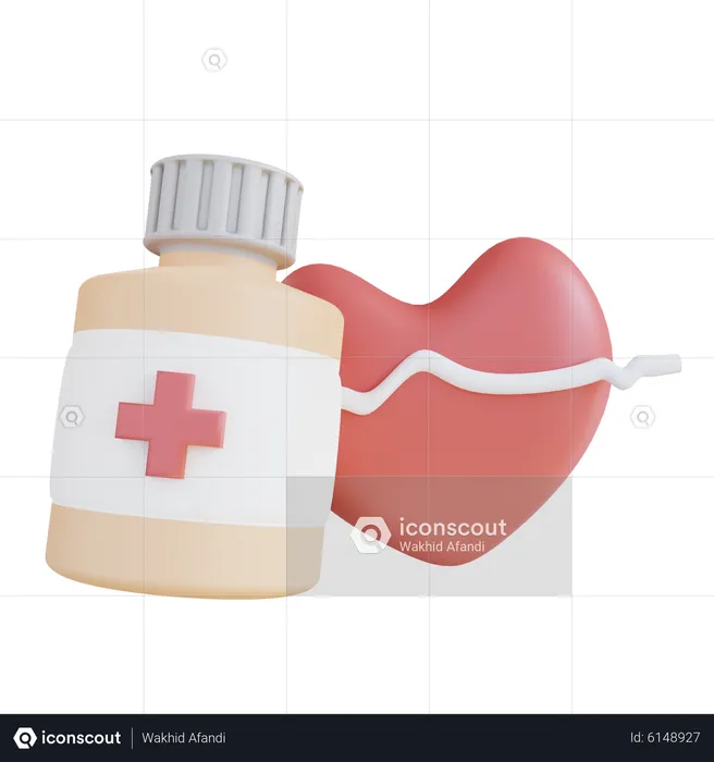 Heart Medicine  3D Icon