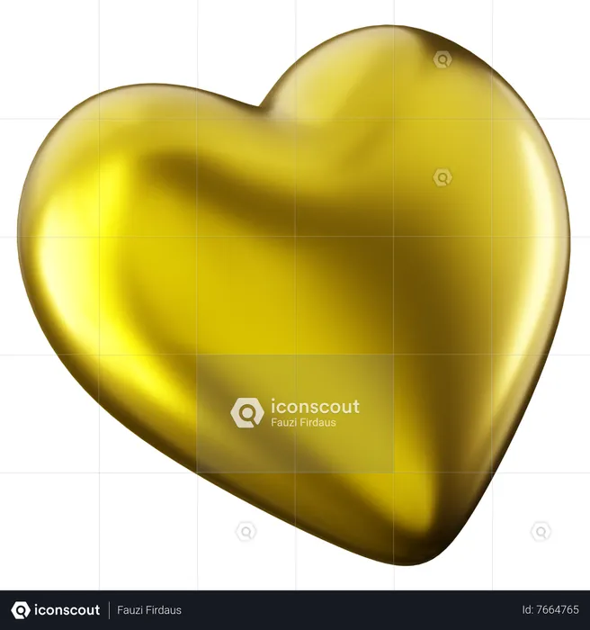Heart of Gold  3D Icon