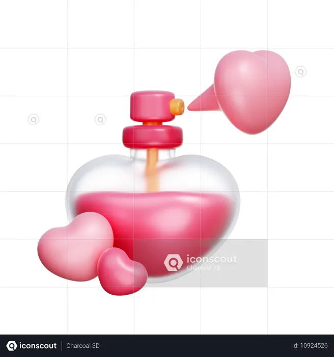 Heart Perfume  3D Icon