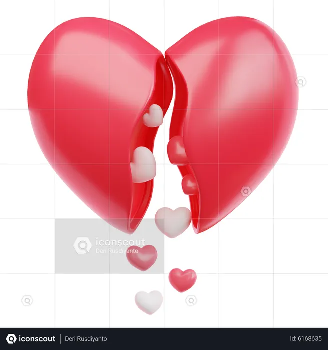 Heart Pinatas  3D Icon