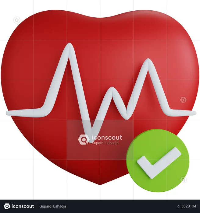 Heart Pulse  3D Icon