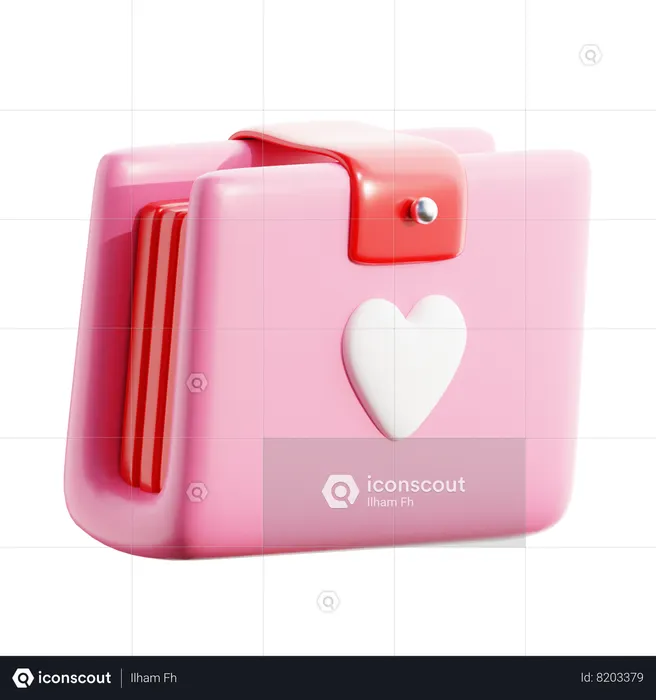 Heart Purse  3D Icon