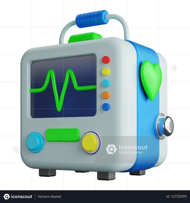 Heart Rate  3D Icon