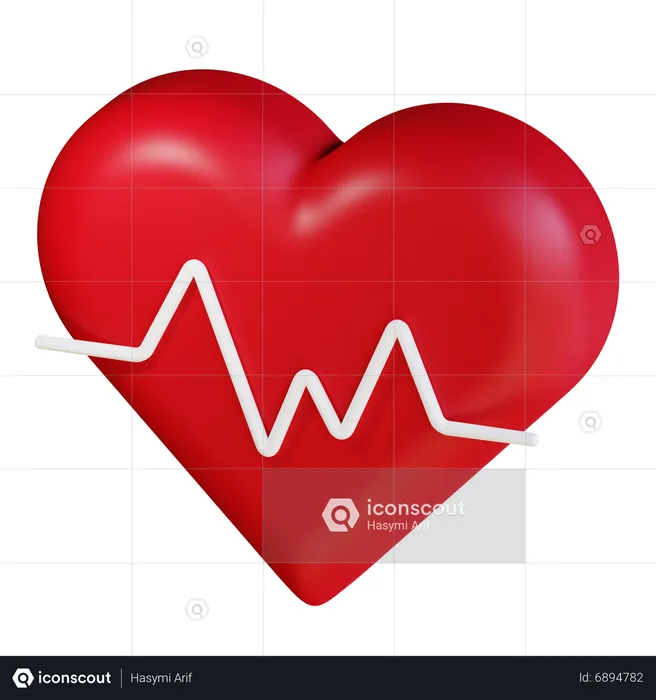 Heart Rate  3D Icon