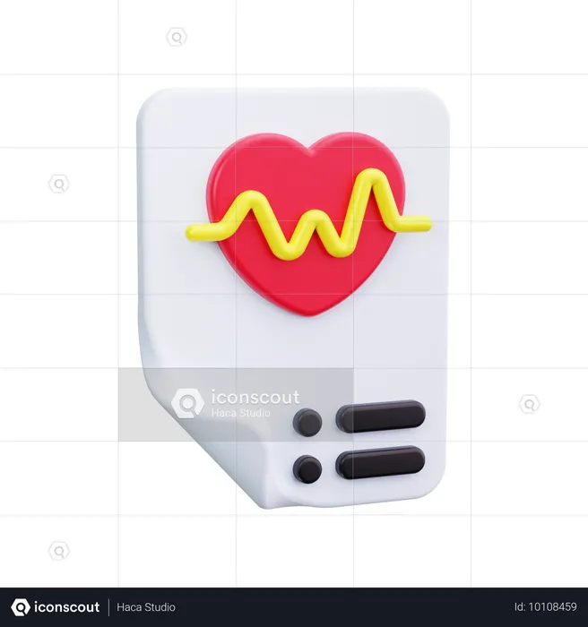 Heart Rate  3D Icon