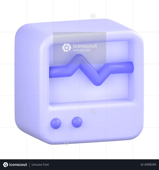 Heart Rate Machine  3D Icon