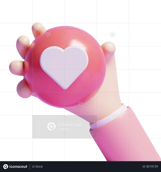 Heart Reaction  3D Icon