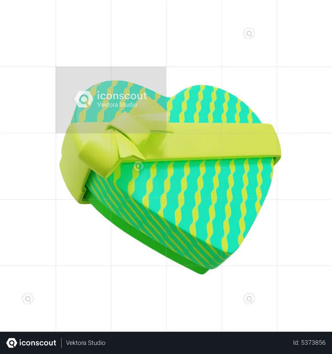 Heart Shape Presents  3D Icon