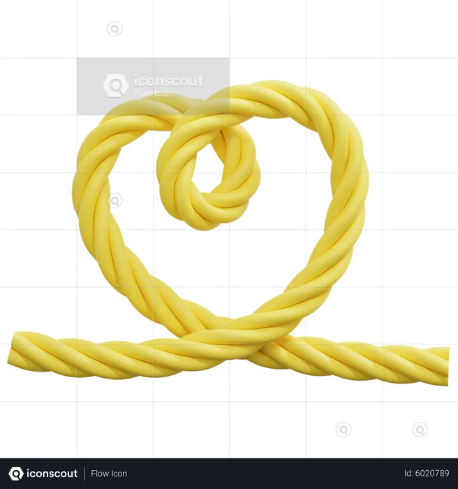 Heart Shape Rope  3D Icon