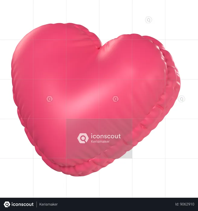 Heart shaped balloon  3D Icon