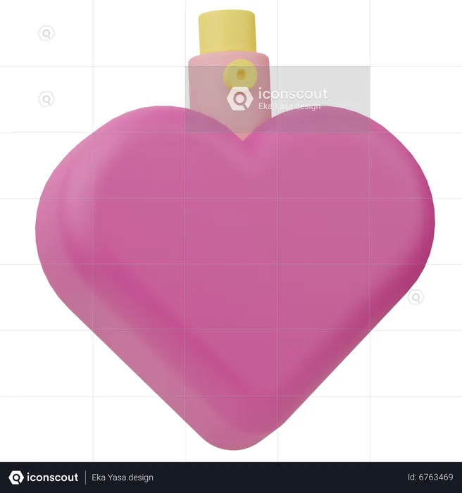 Heart Shaped Perfume  3D Icon