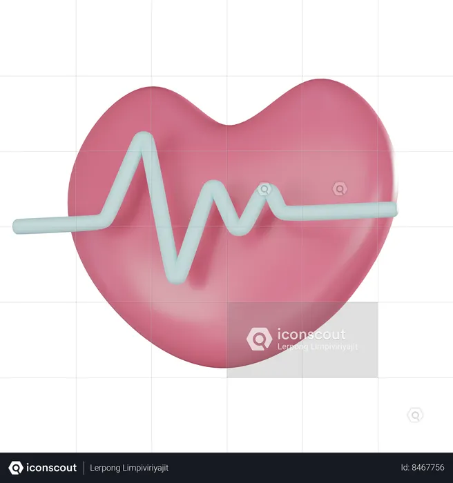 Heartbeat  3D Icon