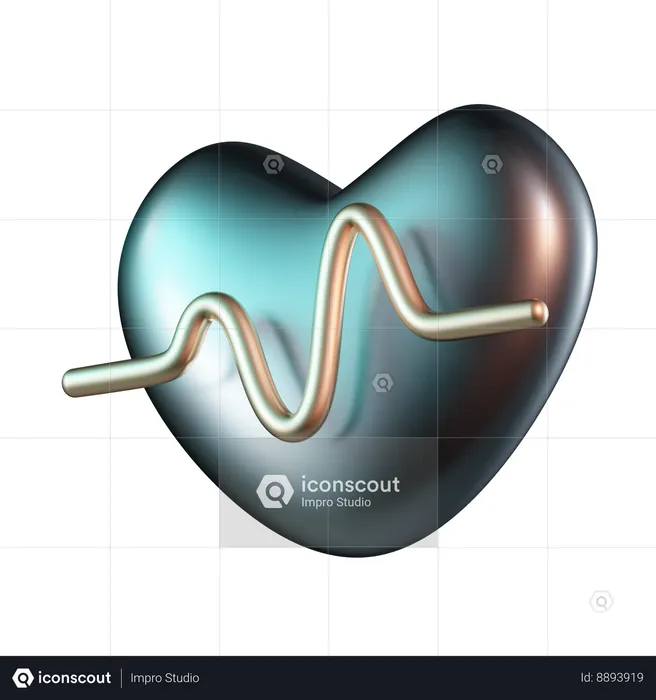 Heartbeat  3D Icon