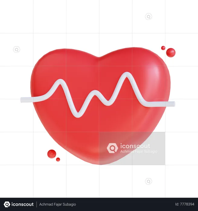 Heartbeat  3D Icon