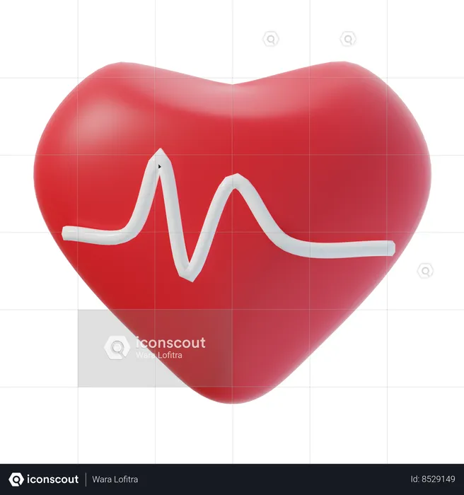 Heartbeat  3D Icon