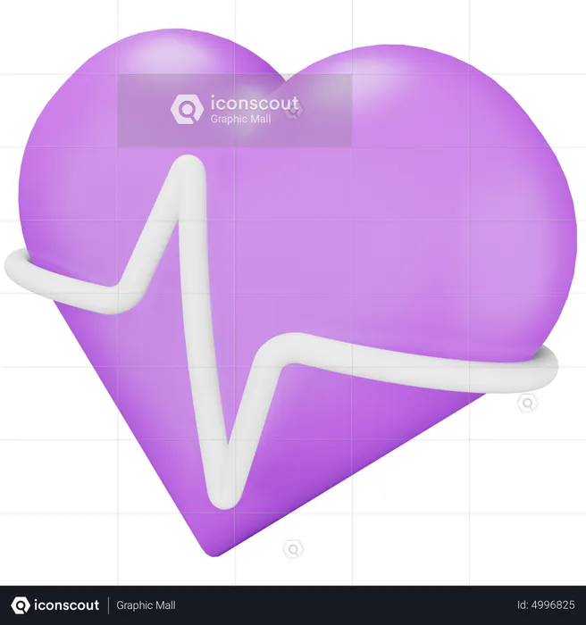 Heartbeat  3D Icon