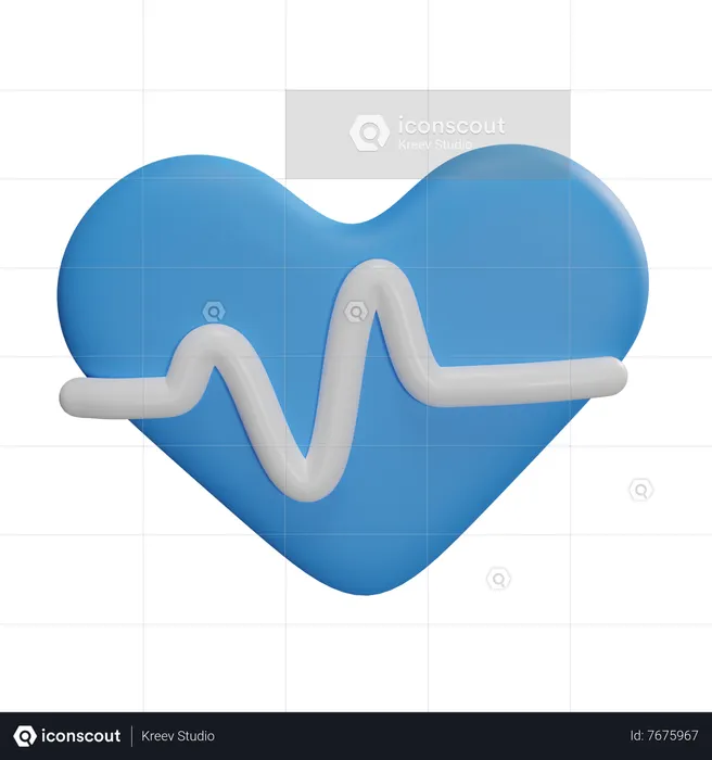 Heartbeat  3D Icon