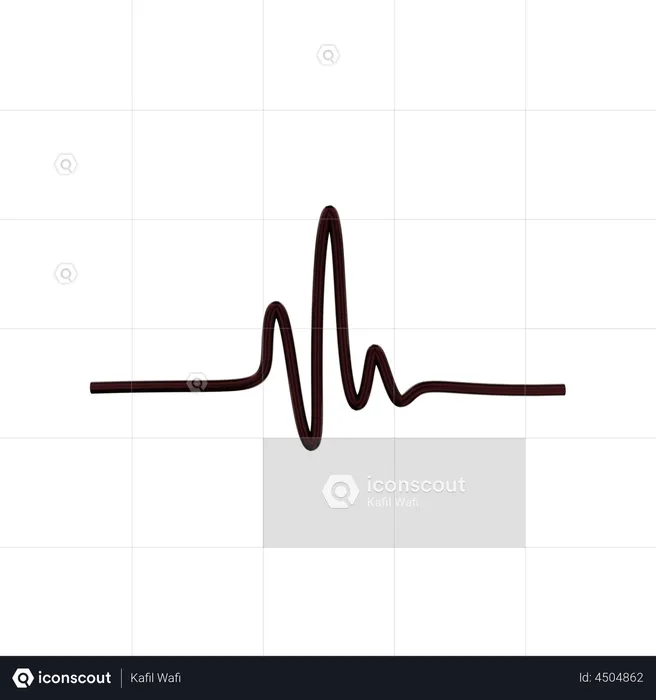 Heartbeat  3D Illustration