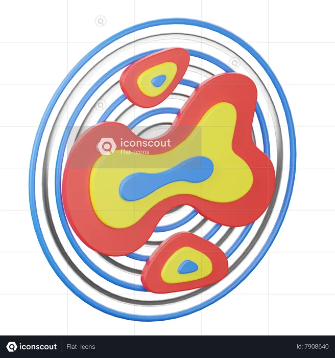 Heat Map  3D Icon