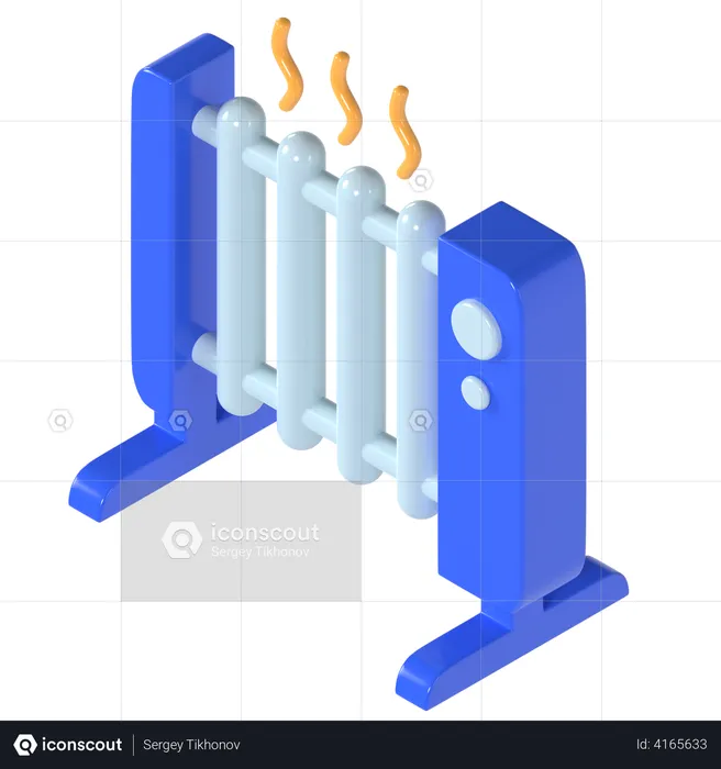 Heater  3D Illustration
