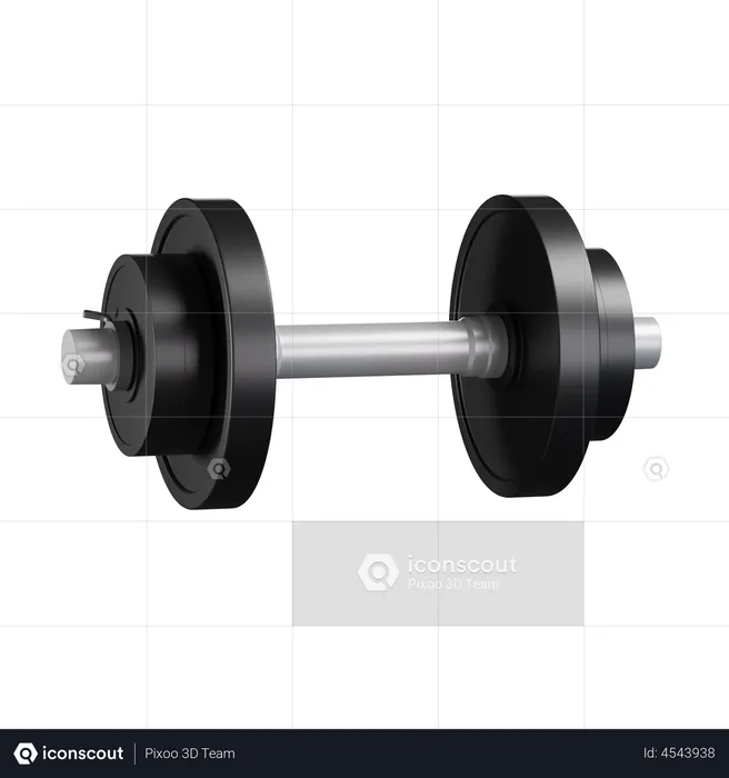 Heavy dumbbell  3D Illustration