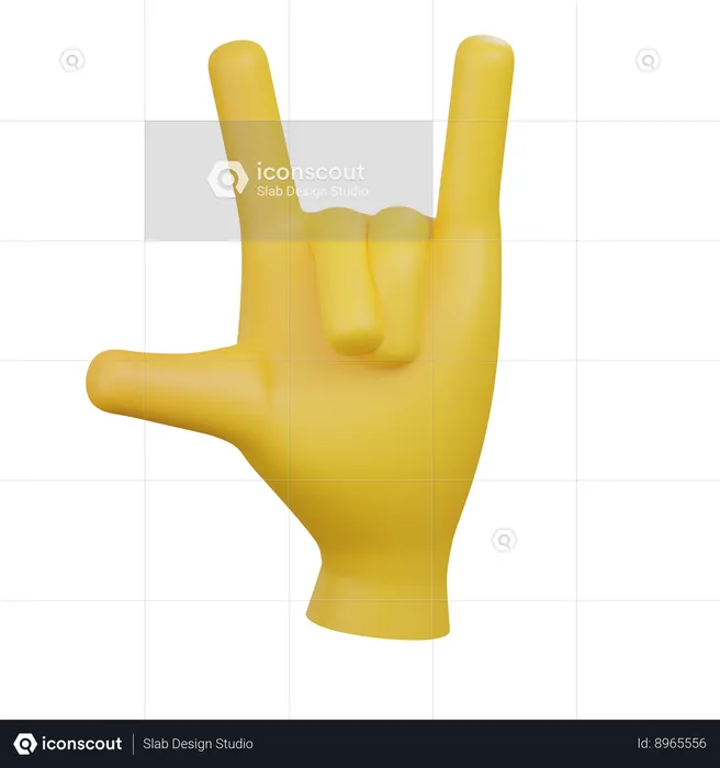 Heavy Metal Emoji Emoji 3D Icon