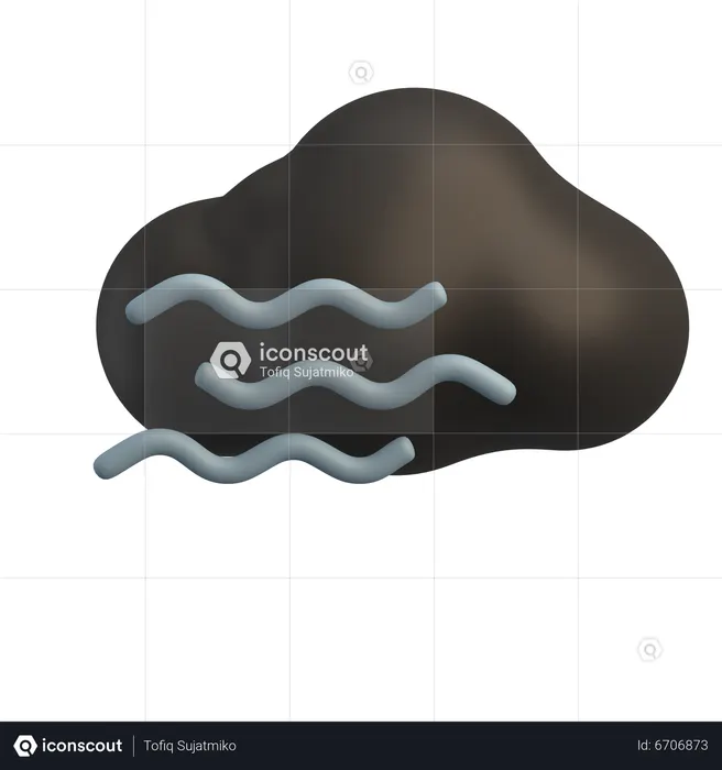 Heavy Windy  3D Icon