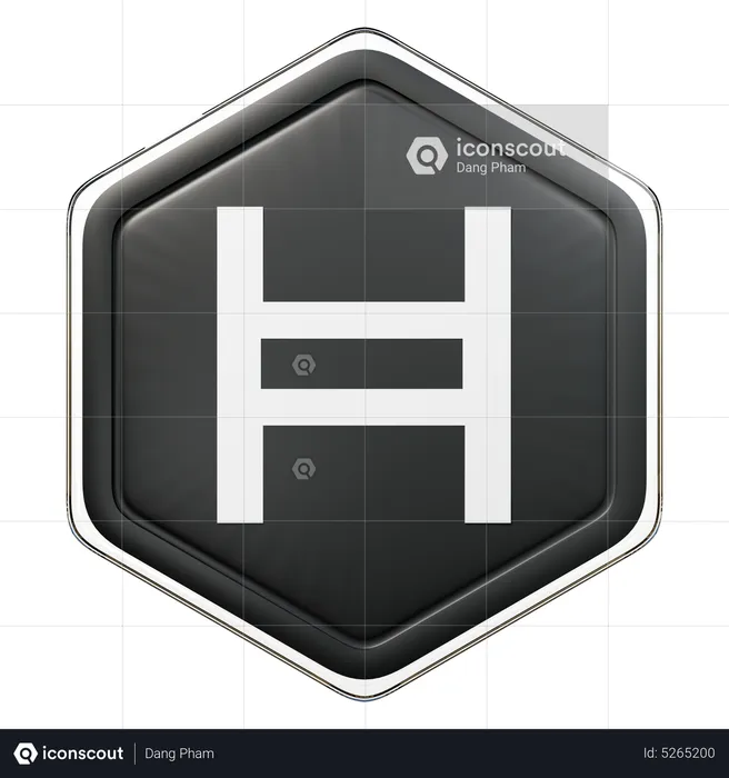 Selo Hedera (HBAR)  3D Icon