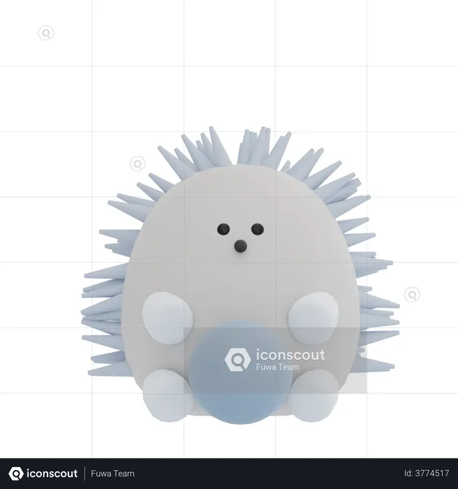 Hedgegog  3D Icon