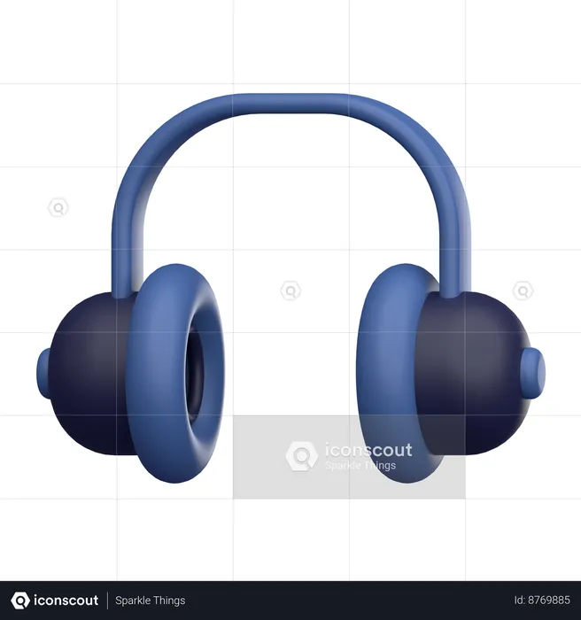 Casque  3D Icon