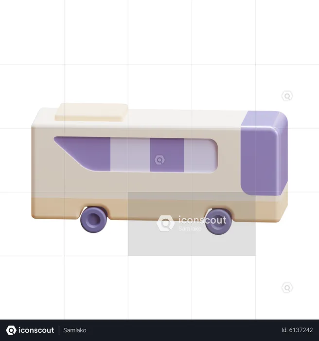 Bus nach Hause  3D Icon