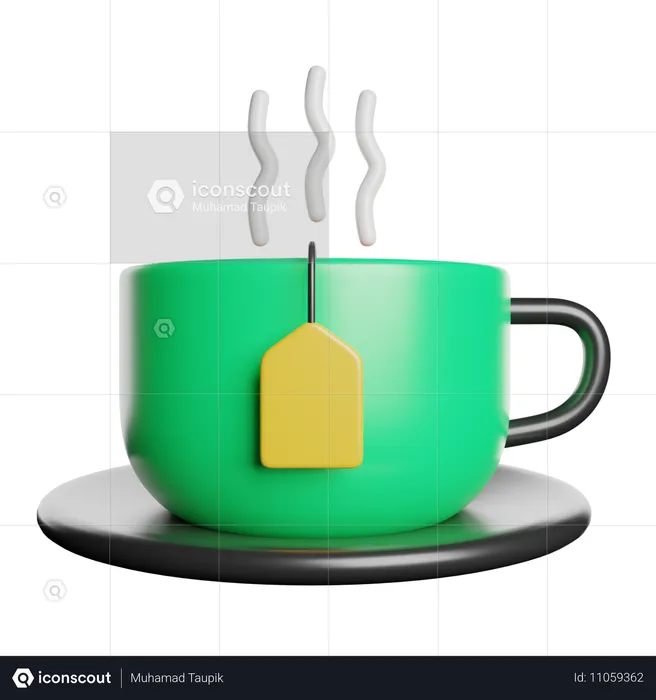 Heißer Tee  3D Icon