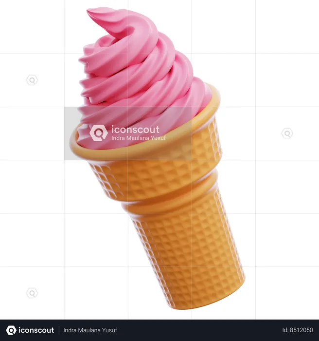 Helado  3D Icon