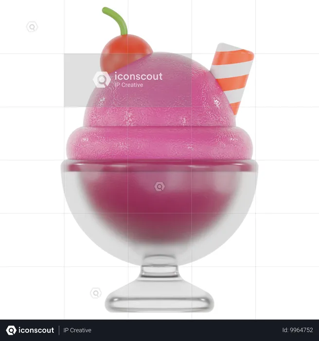 Helado  3D Icon