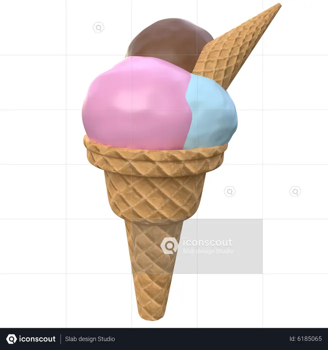 Helado  3D Icon