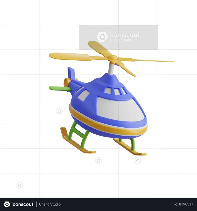 Helicopter  3D Icon