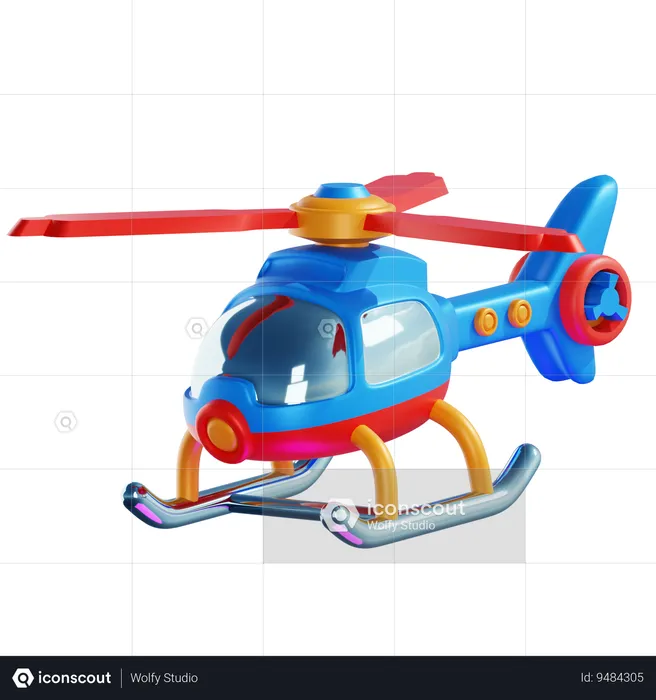 HELICOPTER TOYS  3D Icon