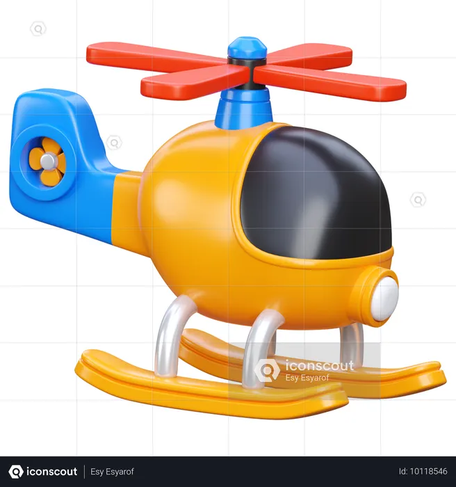 Jouets d'hélicoptère  3D Icon