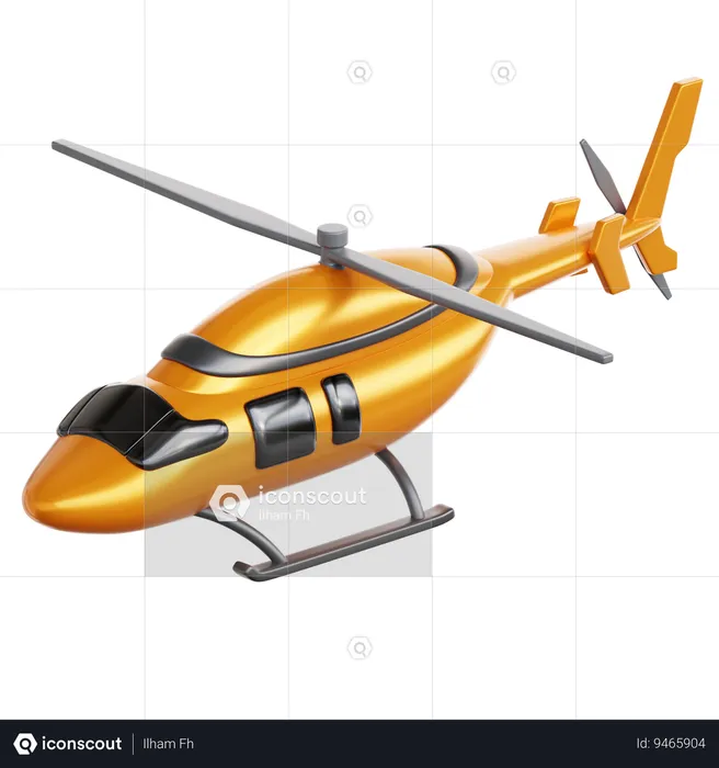 Helicóptero  3D Icon