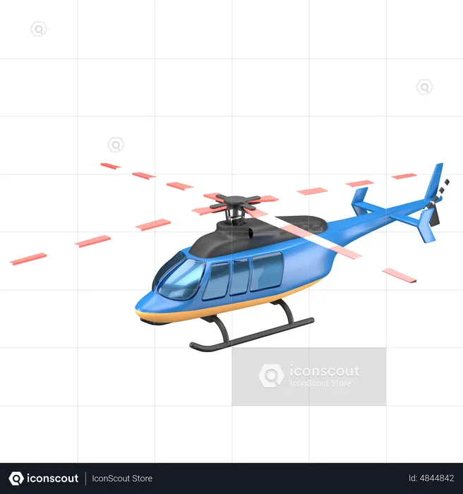 Helicóptero  3D Icon