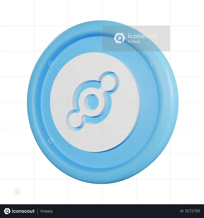Helium Coin  3D Icon