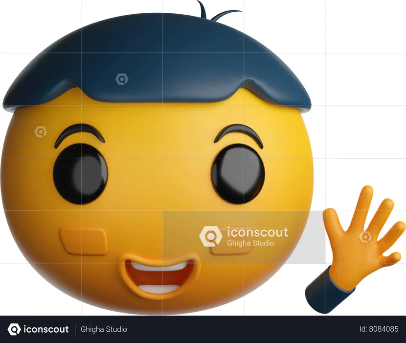 Hello Emoji Emoji 3D Icon